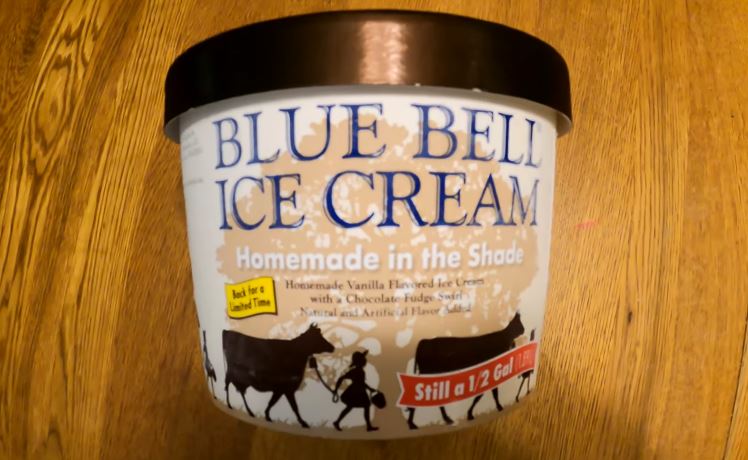 blue bell homemade in the shade